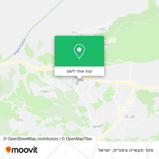 מפת אזור תעשייה ציפורית