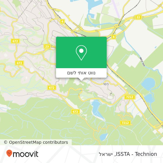 מפת ISSTA - Technion