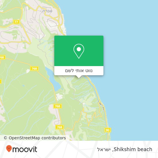 מפת Shikshim beach