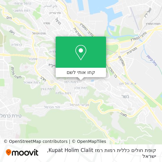 מפת קופת חולים כללית רמות רמז Kupat Holim Clalit