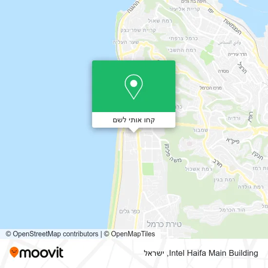 מפת Intel Haifa Main Building