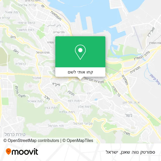 מפת ספורטק נווה שאנן