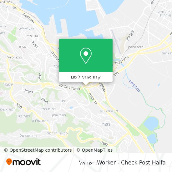 מפת Worker - Check Post Haifa