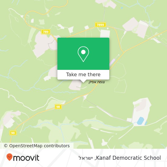 מפת Kanaf Democratic School
