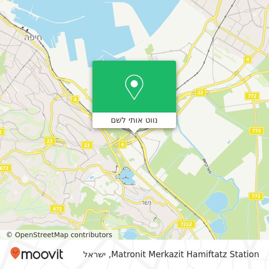 מפת Matronit Merkazit Hamiftatz Station
