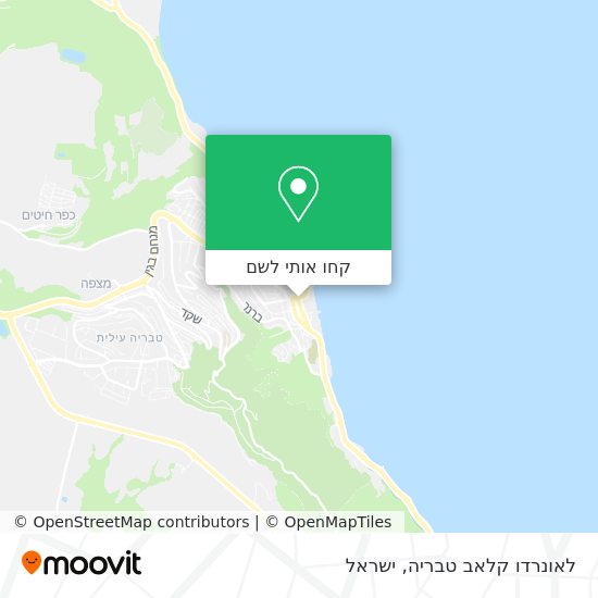 מפת לאונרדו קלאב טבריה