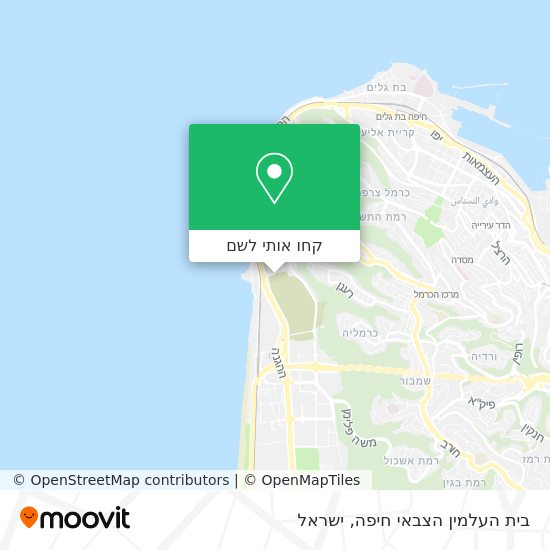 מפת בית העלמין הצבאי חיפה