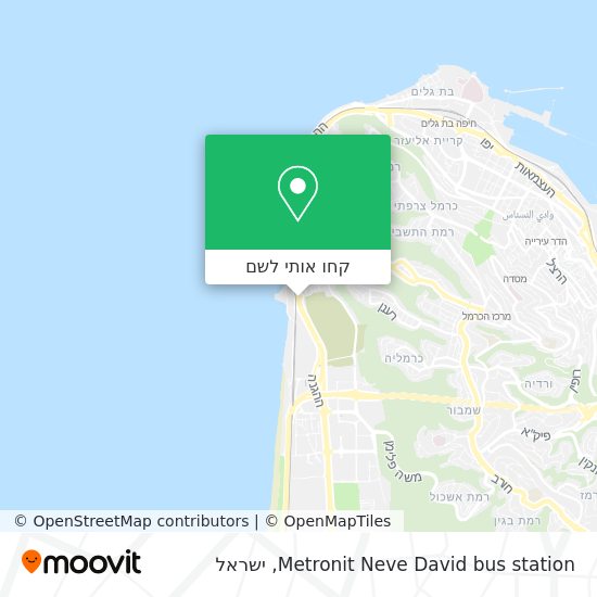 מפת Metronit Neve David bus station