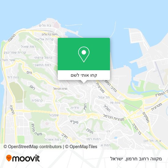 מפת מקווה רחוב חרמון