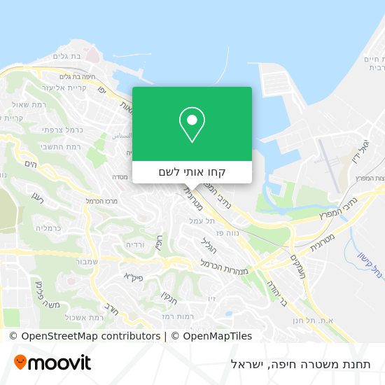 מפת תחנת משטרה חיפה