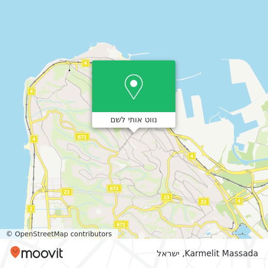 מפת Karmelit Massada