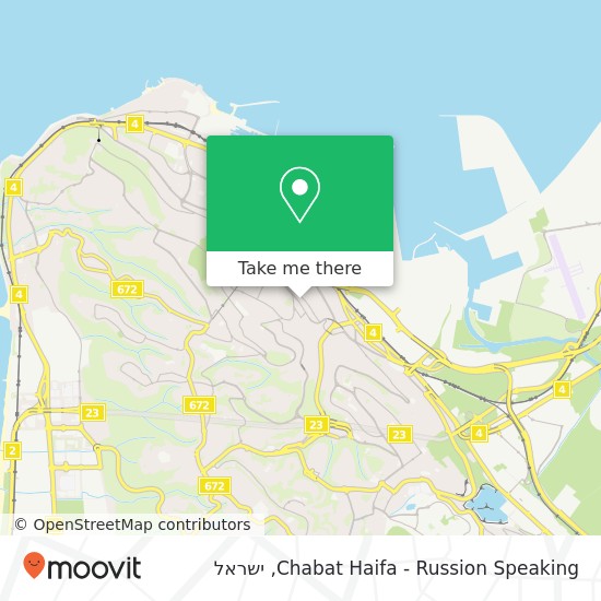 מפת Chabat Haifa - Russion Speaking