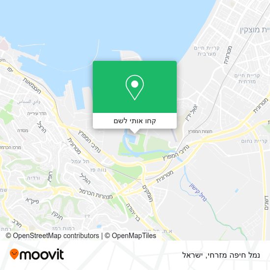 מפת נמל חיפה מזרחי