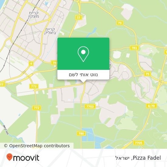 מפת Pizza Fadel