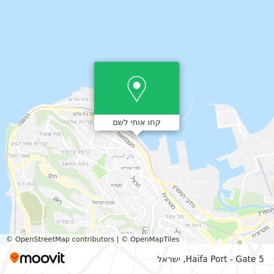 מפת Haifa Port - Gate 5