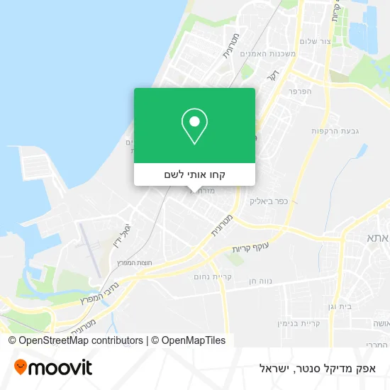 מפת אפק מדיקל סנטר
