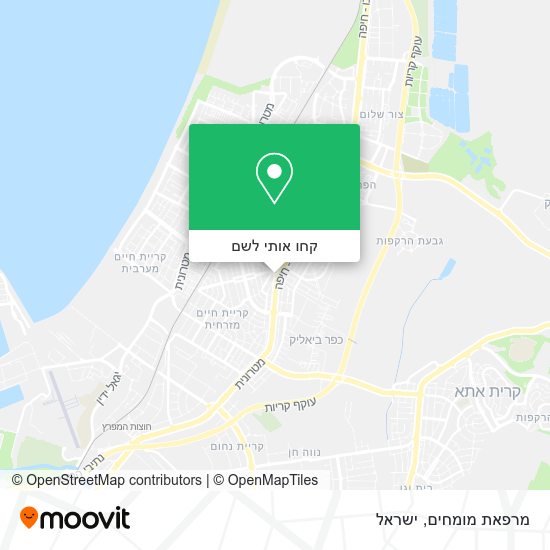 מפת מרפאת מומחים