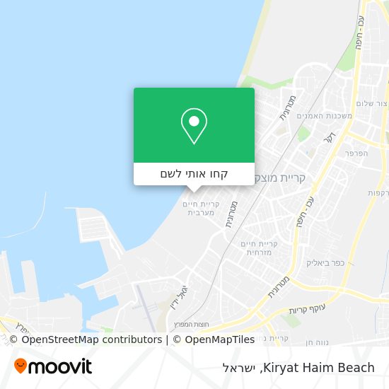 מפת Kiryat Haim Beach