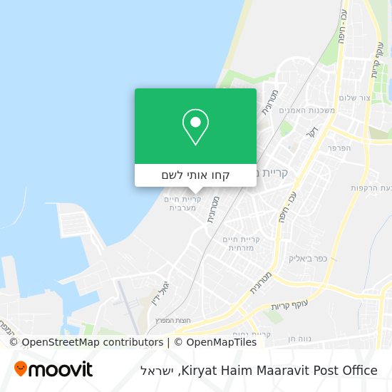 מפת Kiryat Haim Maaravit Post Office