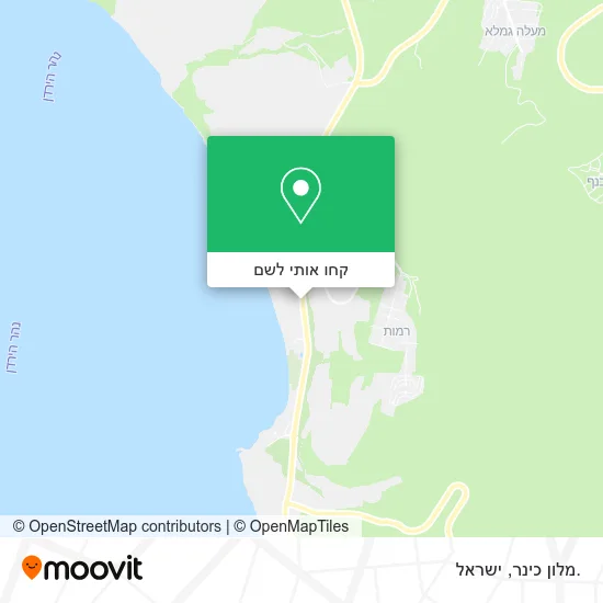 מפת .מלון כינר
