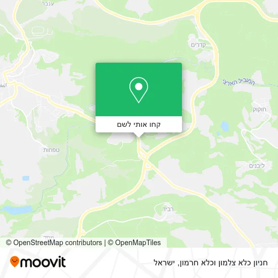 מפת חניון כלא צלמון וכלא חרמון