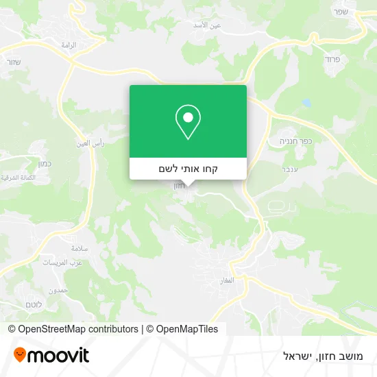 מפת מושב חזון