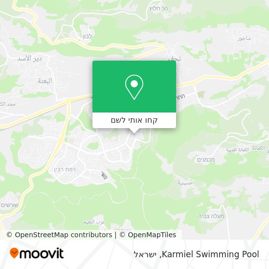 מפת Karmiel Swimming Pool