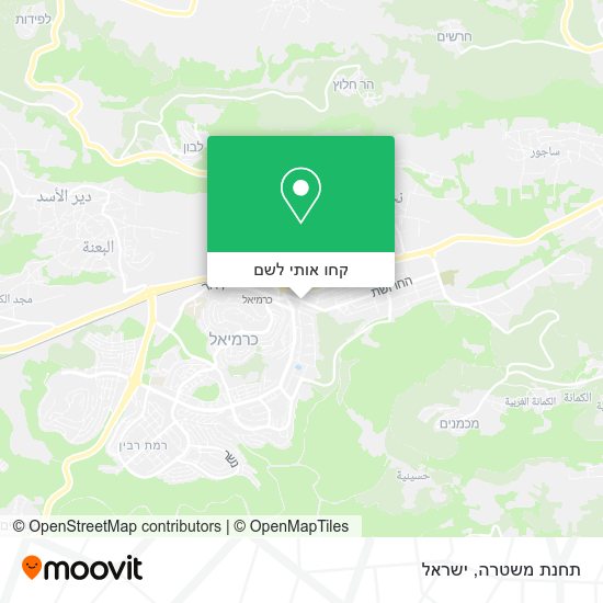 מפת תחנת משטרה