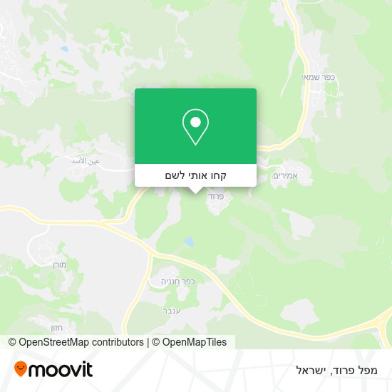 מפת מפל פרוד