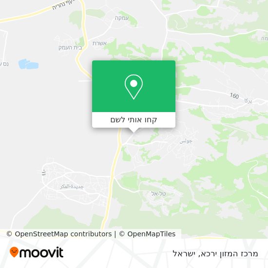 מפת מרכז המזון ירכא