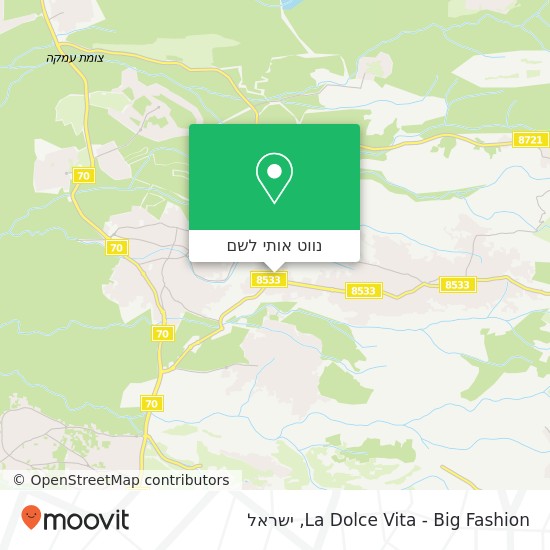 מפת La Dolce Vita - Big Fashion