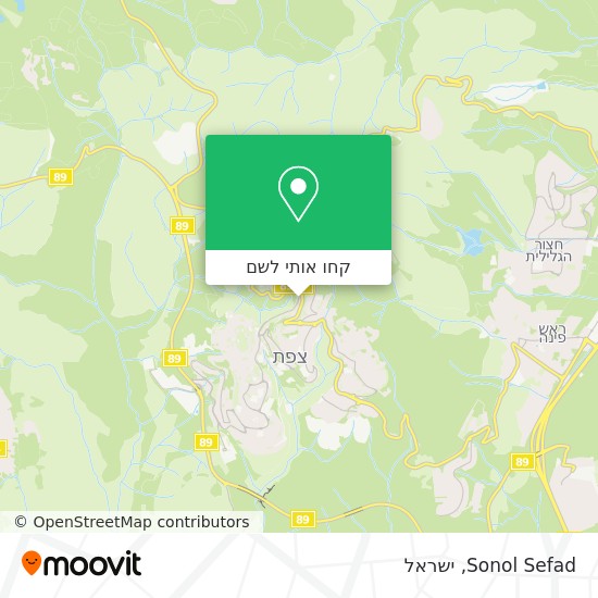 מפת Sonol Sefad
