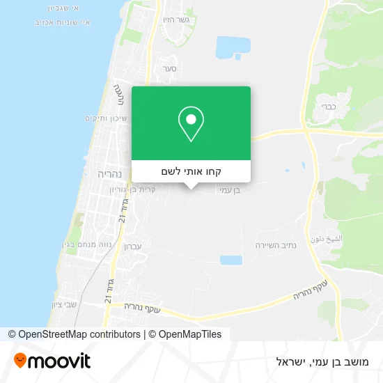 מפת מושב בן עמי