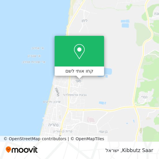 מפת Kibbutz Saar