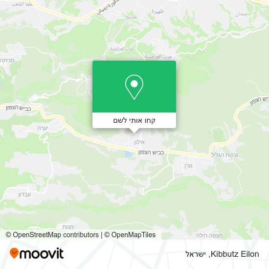 מפת Kibbutz Eilon