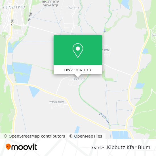 מפת Kibbutz Kfar Blum