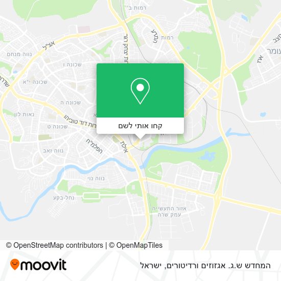 מפת המחדש ש.ג. אגזוזים ורדיטורים