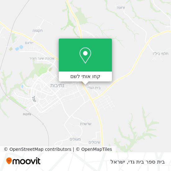 מפת בית ספר בית גדי