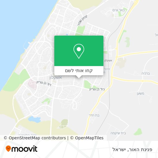 מפת פנינת האור