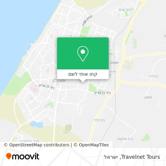 מפת Travelnet Tours