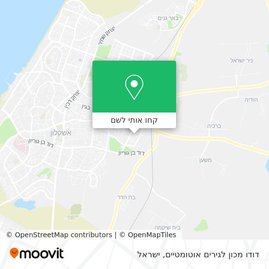 מפת דודו מכון לגירים אוטומטיים