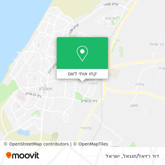 מפת דוד רזיאל/חננאל