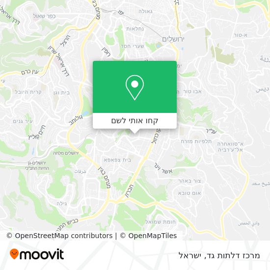 מפת מרכז דלתות גד