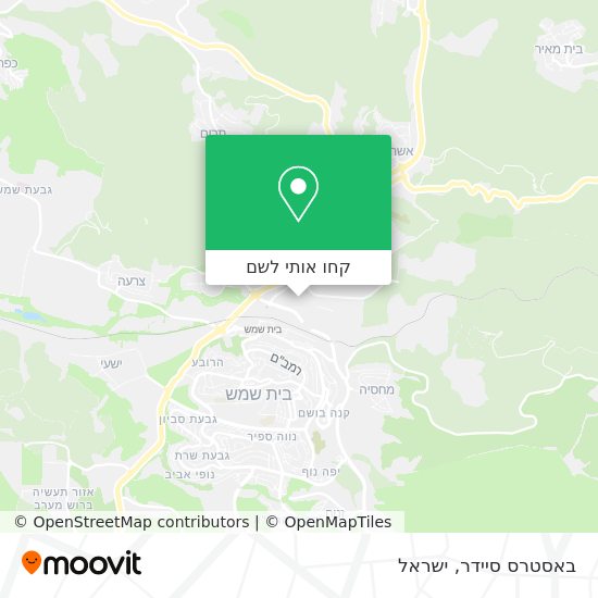 מפת באסטרס סיידר