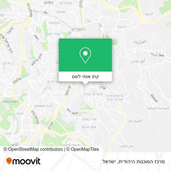 מפת מרכז הסוכנות היהודית