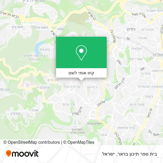 מפת בית ספר תיכון בויאר
