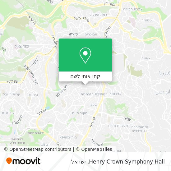 מפת Henry Crown Symphony Hall