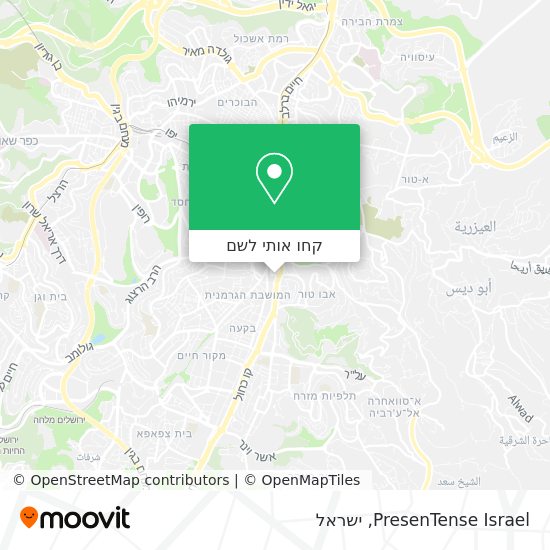 מפת PresenTense Israel