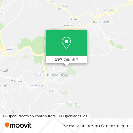 מפת חטיבת ביניים לבנות-אור תורה