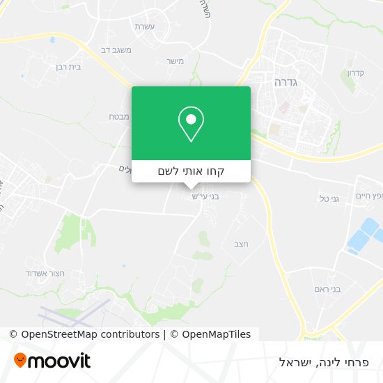 מפת פרחי לינה